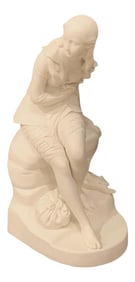 19th Century Minton Parian Figure of Don Quixote's "Dorothea" by John Bell