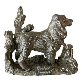 Cast Metal Cocker Spaniel Dog Figure