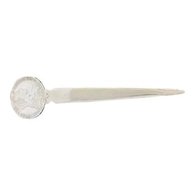18th Century Maria Theresa Austria-Habsburg 1780 Silver Coin Letter Opener
