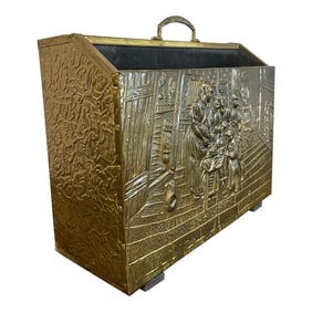 Vintage English Repousse Magazine Box