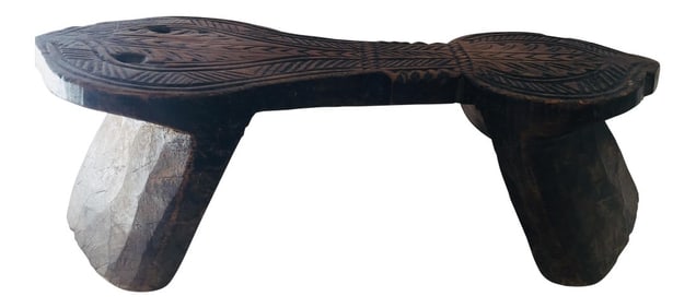 Antique Carved Wooden Harem Shoe