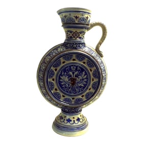 Vintage Salt Glazed German Stoneware, Westerwald Brand Jug