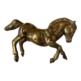 Vintage English Brass Horse