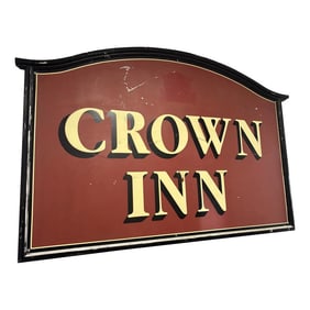 Vintage Crown Inn Pub Sign
