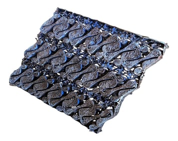 Vintage Batik Fabric Metal Stamp