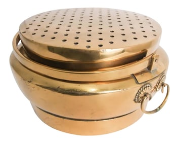 Vintage Brass Chinese Brazier