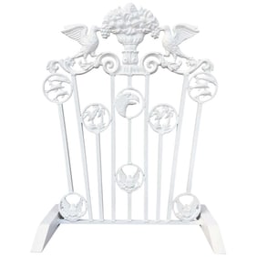1940s Presidential Wrought Iron Firescreen, Truman Little White House, Key West, Fl