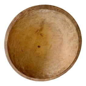 Antique 1930s Hand Turned Wooden Bowl by Munising