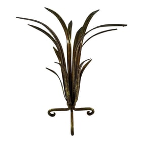 Mid 20th Century Gilded Metal Wheat Sheaf Decorative Object