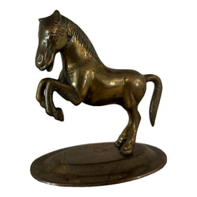 Vintage English Brass Horse