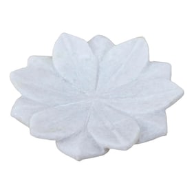 Pure White Small Lotus Plate