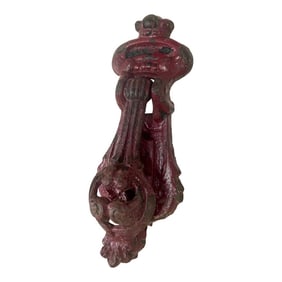 English Edwardian Cast Iron Door Knocker