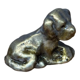 Vintage English Brass Dog