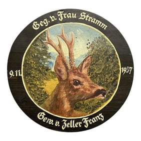 1957 German Shooting Competition Prize Plaque