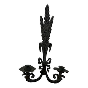 Late 20th Century Verdigris Candle Sconce