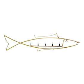Mid 20th Century Modern Sculptural Fish Chandelier