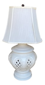 1970s Handmade Blanc De Chine Table Lamp