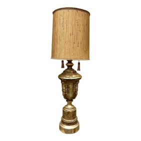 Mid Century Concrete Lamp With Shade