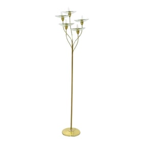 Early 20th Century Pietro Chiesa for Fontana Arte Brass & Murano Glass Torchiere