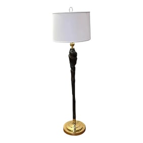 Late 20th Century Italian Organic Modern Brass Mounted Sculptural Root Floor Lamp