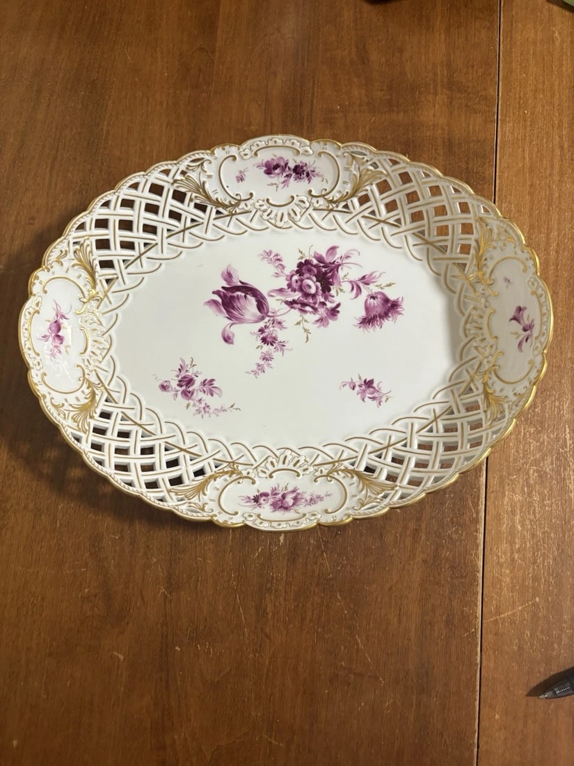 Reticulated Meissen Bowl (1 of 4)