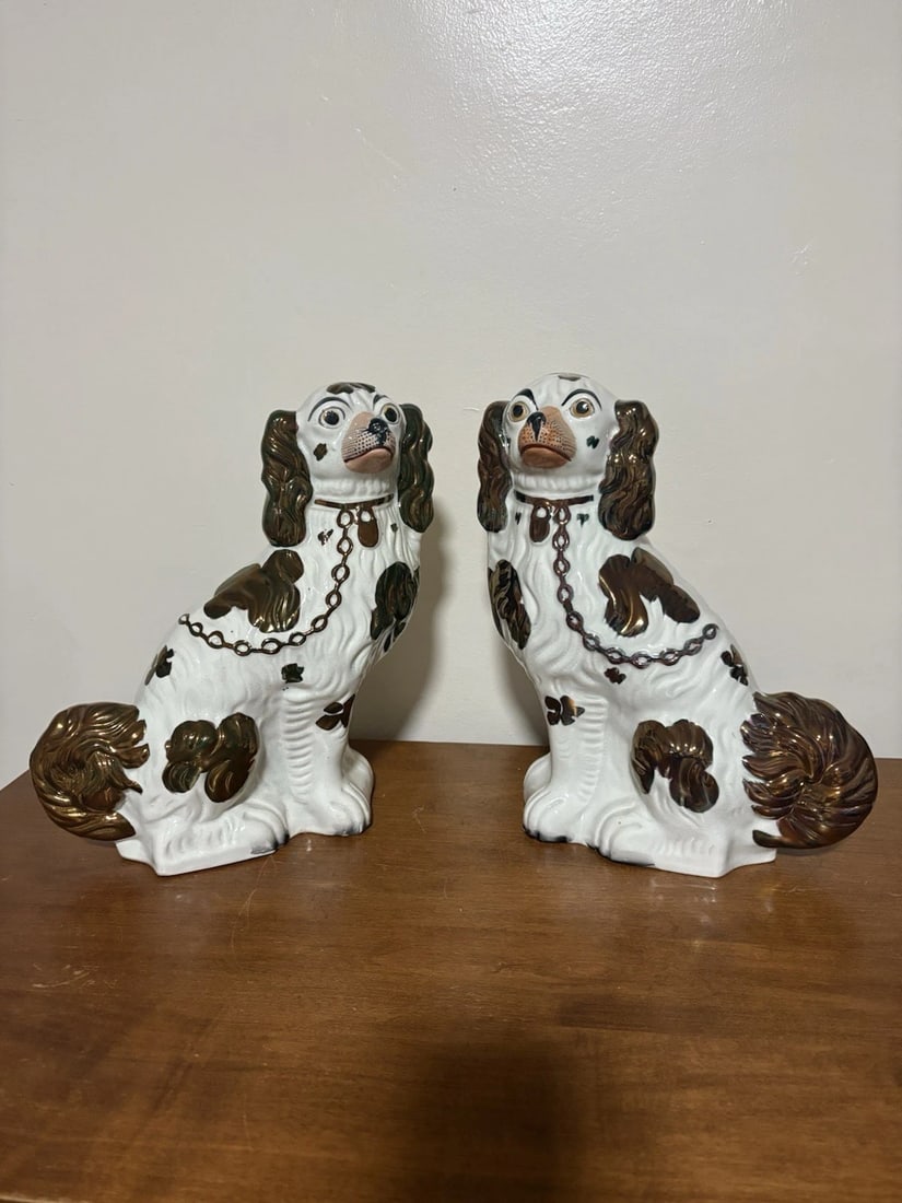 Pr 12 1/4” Staffordshire Spaniel Dogs (1 of 7)