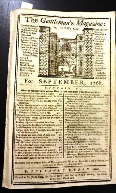 1768 Magazine Troubles in America (1 of 5)