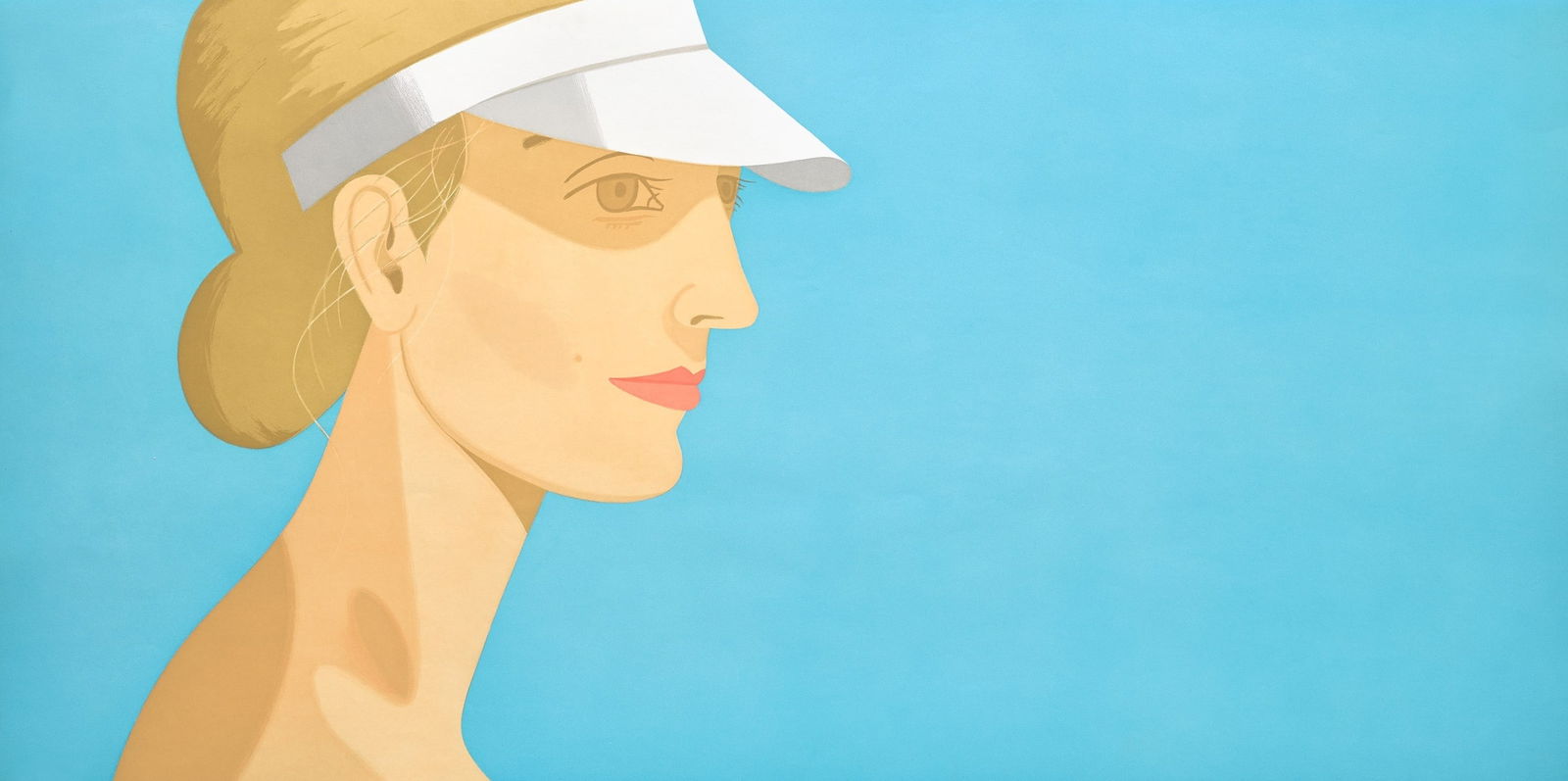 ALEX KATZ WHITE VISOR PRINT IN COLOR (1 of 1)