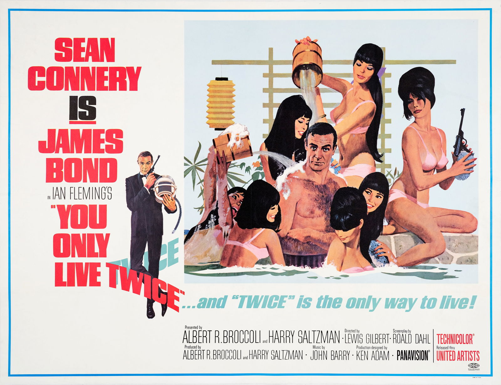 JAMES BOND YOU ONLY LIVE TWICE POSTER (1 of 1)