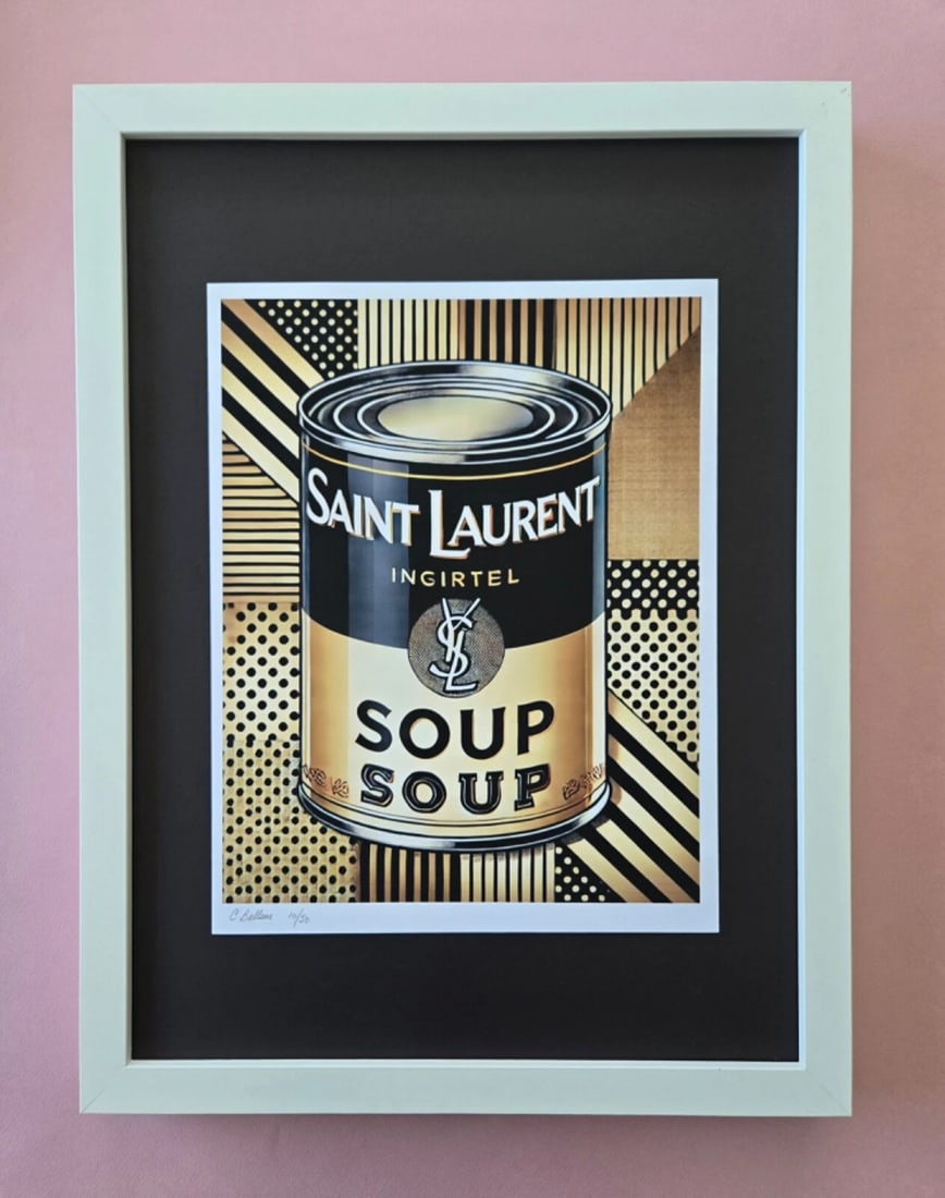 Oliver Gal Coco Chanel Soup Can Pop Art Print Coa