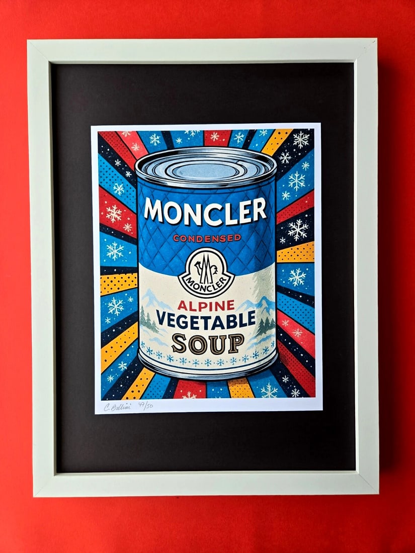 CHIARA BELLINI + MONCLER ALPINE VEGETABLE SOUP Hand Signed Print LtdEd COA (1 of 2)