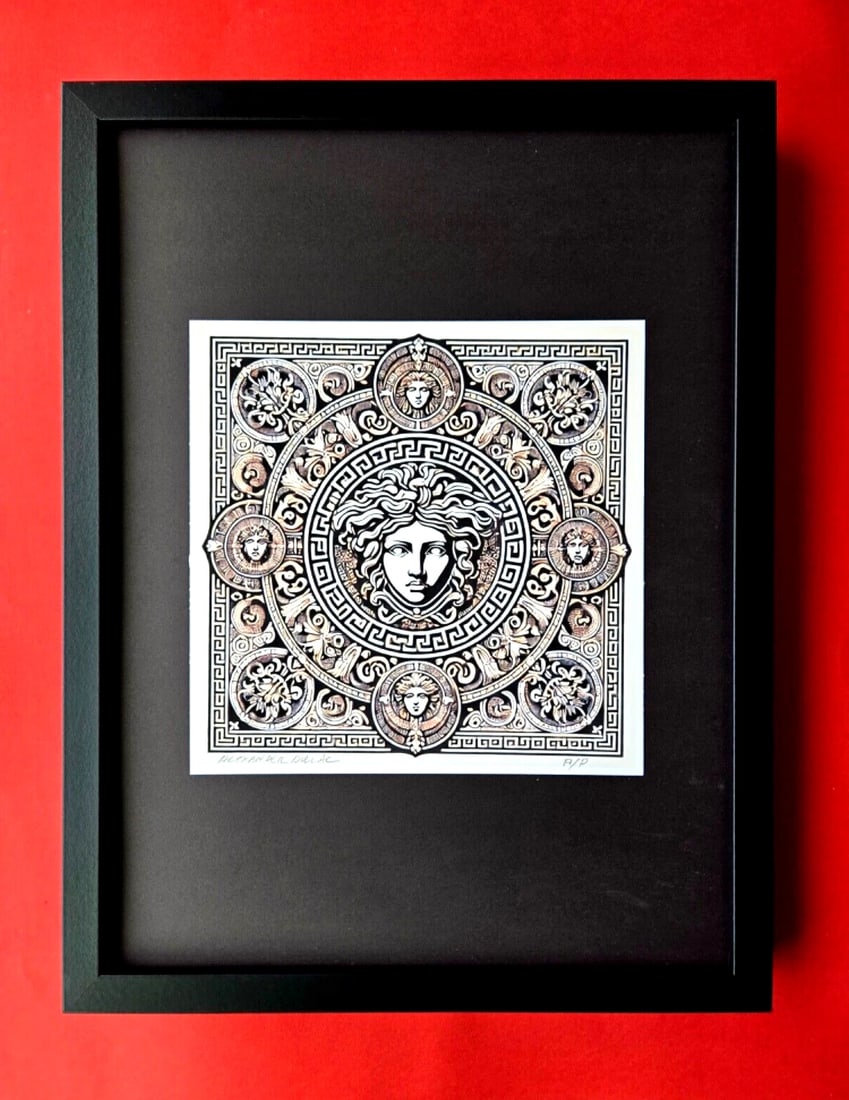 ALEXANDER DULAC Hand Signed Authentic Print | MY VERSACE FEEL Ltd.Ed. of 10 COA: Up for Sale is this Beautiful and Elegant Hand Signed Authentic Giclee by renowned contemporary artist ALEXANDER DU LAC " MY VERSACE FEEL " The print is mounted and framed. The area covered by the who