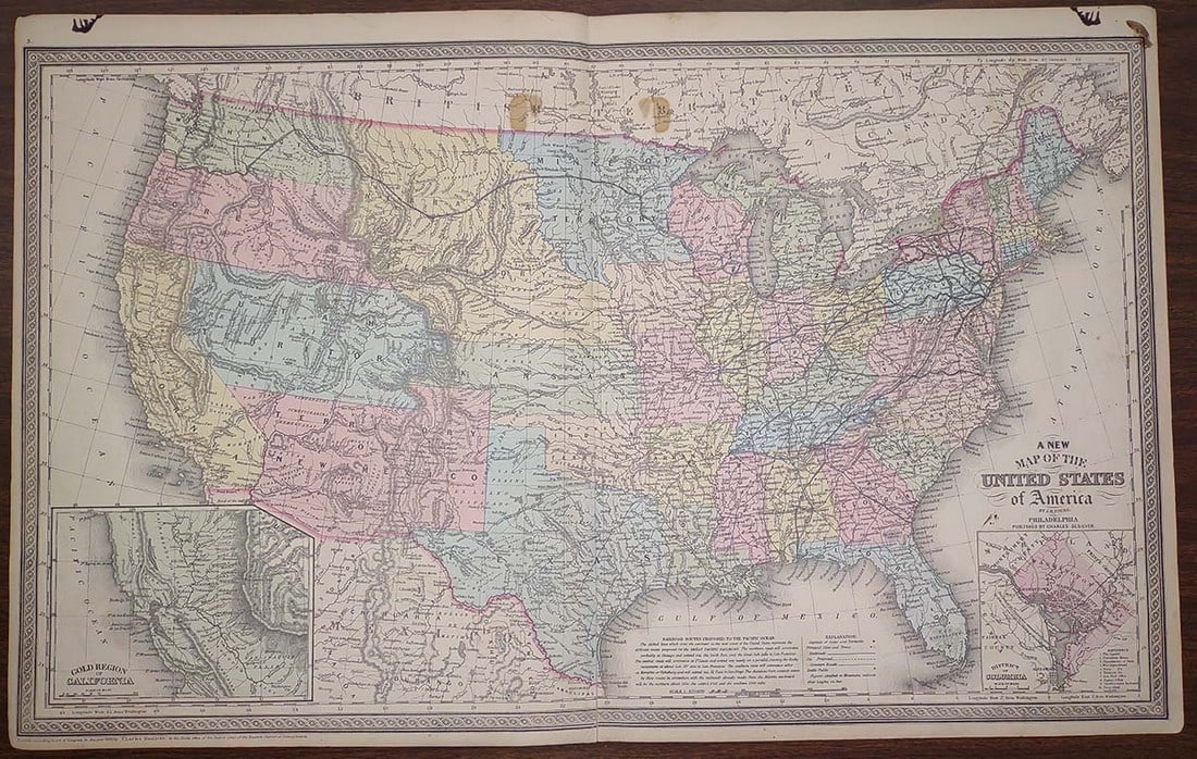 new map of the United States of America (1 of 6)