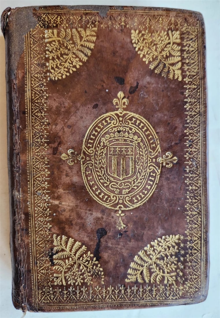 1621 POETRY by PIERRE MOUSSON antique DECORATIVE BINDING (1 of 10)