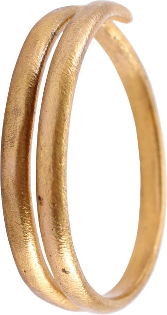 ANCIENT VIKING COIL RING, 9TH-10TH CENTURY, SIZE 7 (1 of 5)