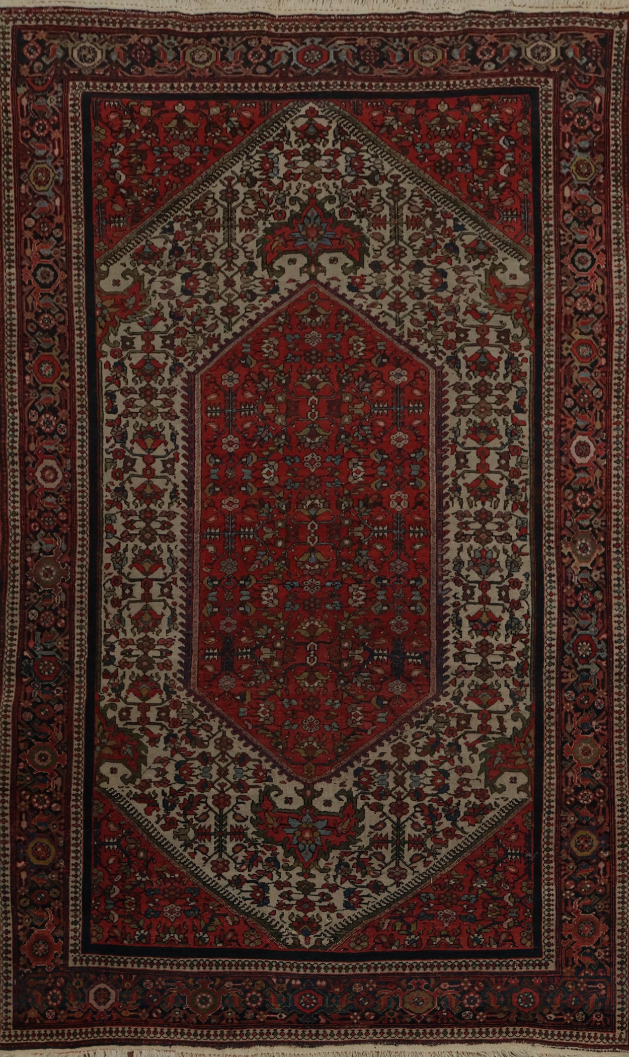 Pre-1900 Antique Vegetable Dye Sarouk Farahan Persian Rug 4x6: Title: Pre-1900 Antique Vegetable Dye Sarouk Farahan Persian Rug 4x6 Description:A Beautiful Genuine Iran ( Persia ) Sarouk (Farahan) rug is Hand Knotted by skillful weavers in Iran ( Per