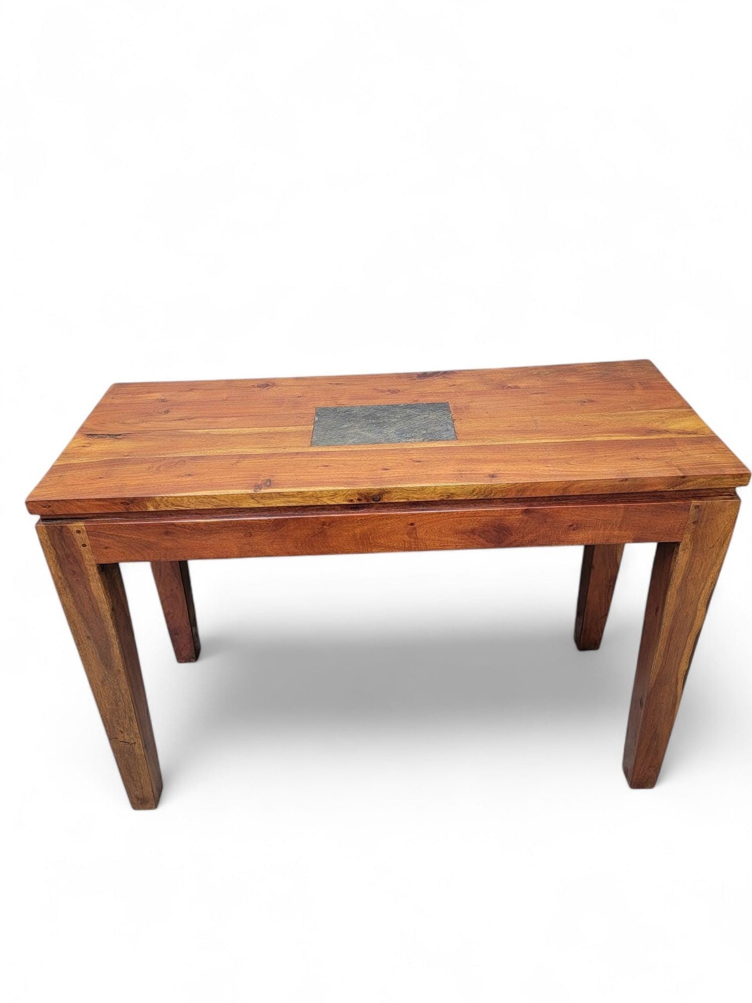 Vintage Rustic Reclaimed Barnwood Console Table: Vintage from before 2000 Vintage Rustic Reclaimed Barnwood Console Table Gorgeous vintage rustic reclaimed barnwood finely crafted tapered leg console table. Made of beautifully multi-toned aged Frenc