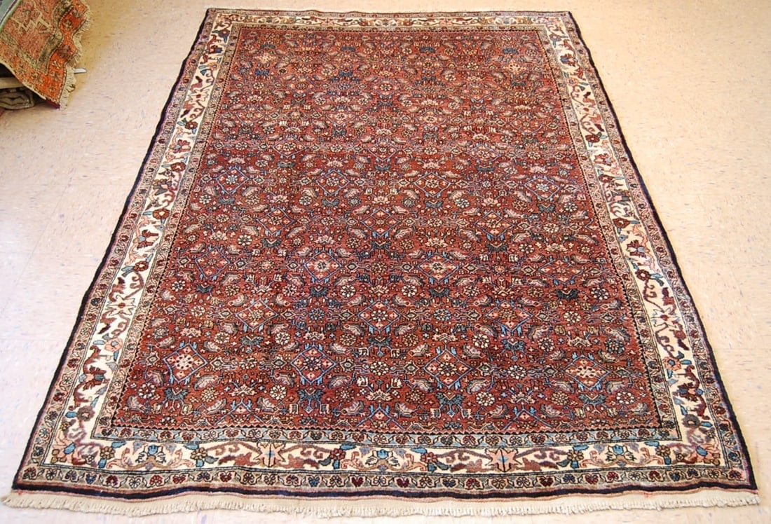 Persian BIJAR RUG 5' x7'4" (1 of 9)