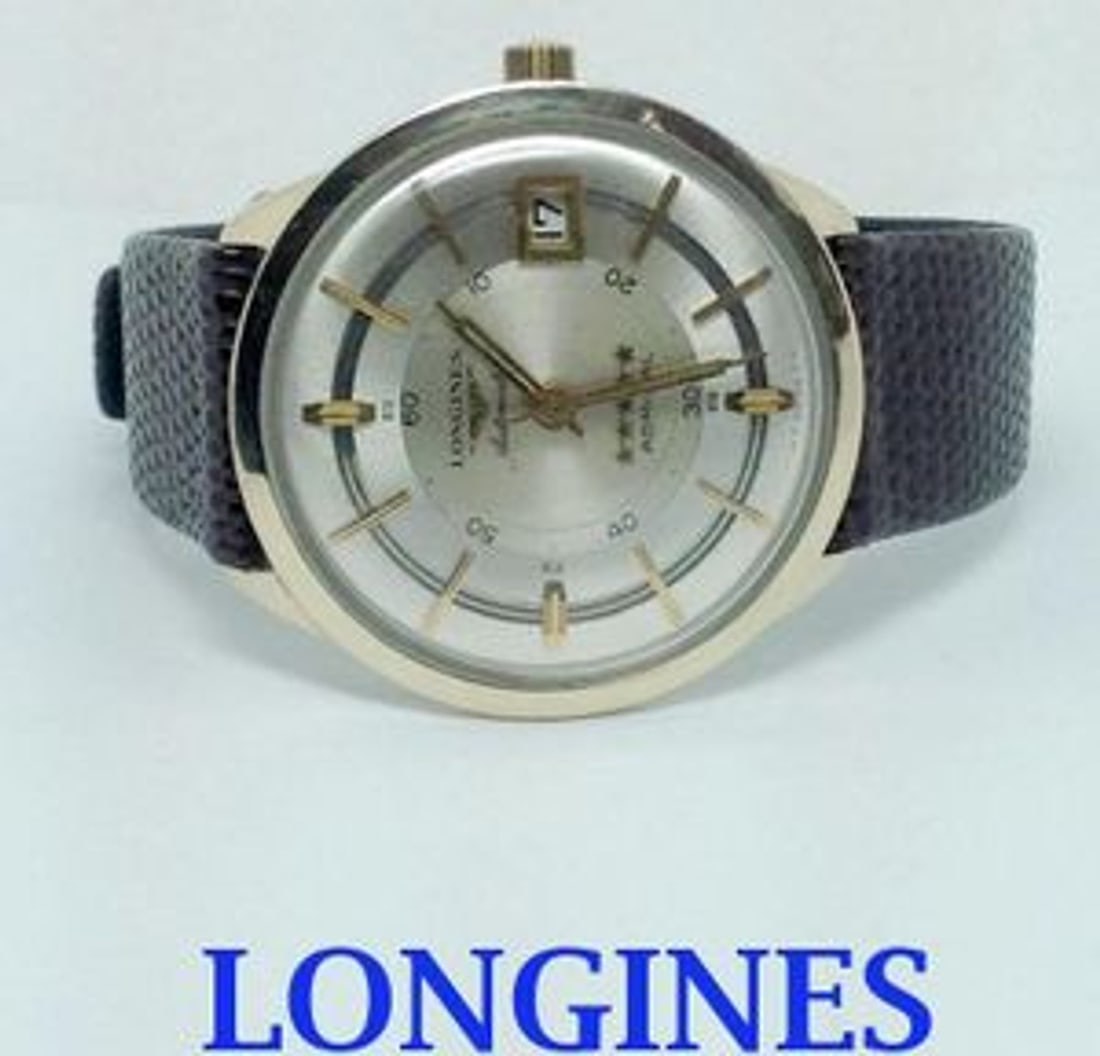 10k GF LONGINES ADMIRAL 5 STAR Automatic Watch 1960's Cal 501* EXLNT SERVICED: 10k GF LONGINES ADMIRAL 5 STAR Automatic Watch 1960's Cal 501* EXLNT SERVICED Vintage Solid 10k Goldfilled LONGINES ADMIRAL 5 STAR Automatic Watch 1960's Cal.501* SERVICED in Excellent cndition* Rare