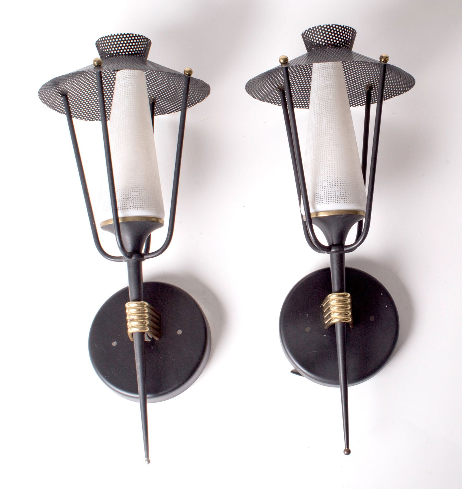 Pair of Sconces maison Lunel French mid century Arlus (1 of 7)