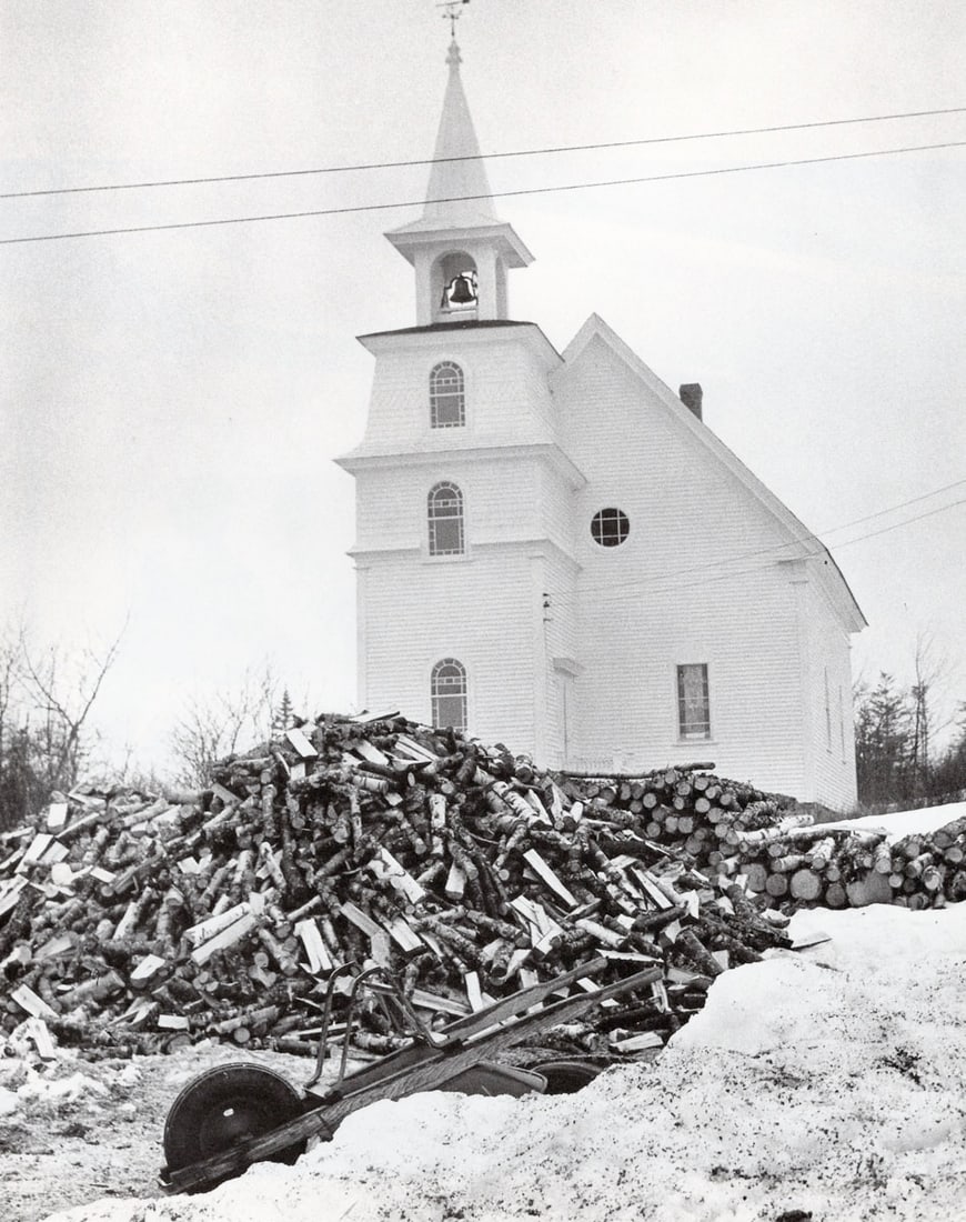 BERENICE ABBOTT - Church, Stonington, Maine, 1967: Artist: BERENICE ABBOTT Print Title: Church, Stonington, Maine, 1967 Medium: Photo-lithograph Printed in: Japan, 1982 Image Size: approx. 11 x 8.5” Berenice Abbott (1898 – 1991),was an Ame