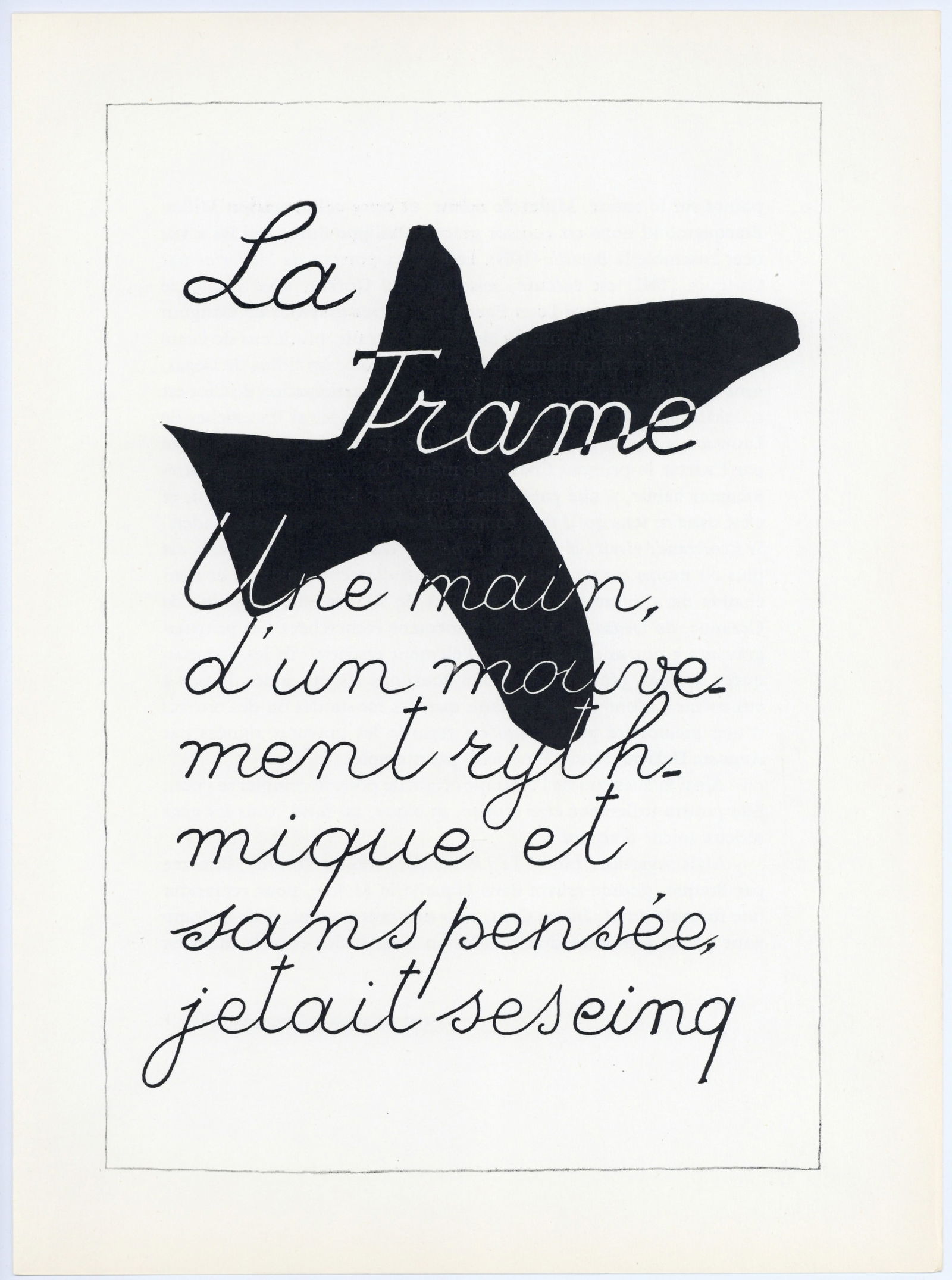 Georges Braque lithograph for La Liberte des Mers: Medium: lithograph (after the original lithograph for La Liberte des Mers). Printed for Derriere le Miroir (issue no. 121-122) in 1960, and published in Paris by the Maeght atelier. Sheet size: 15 x 1