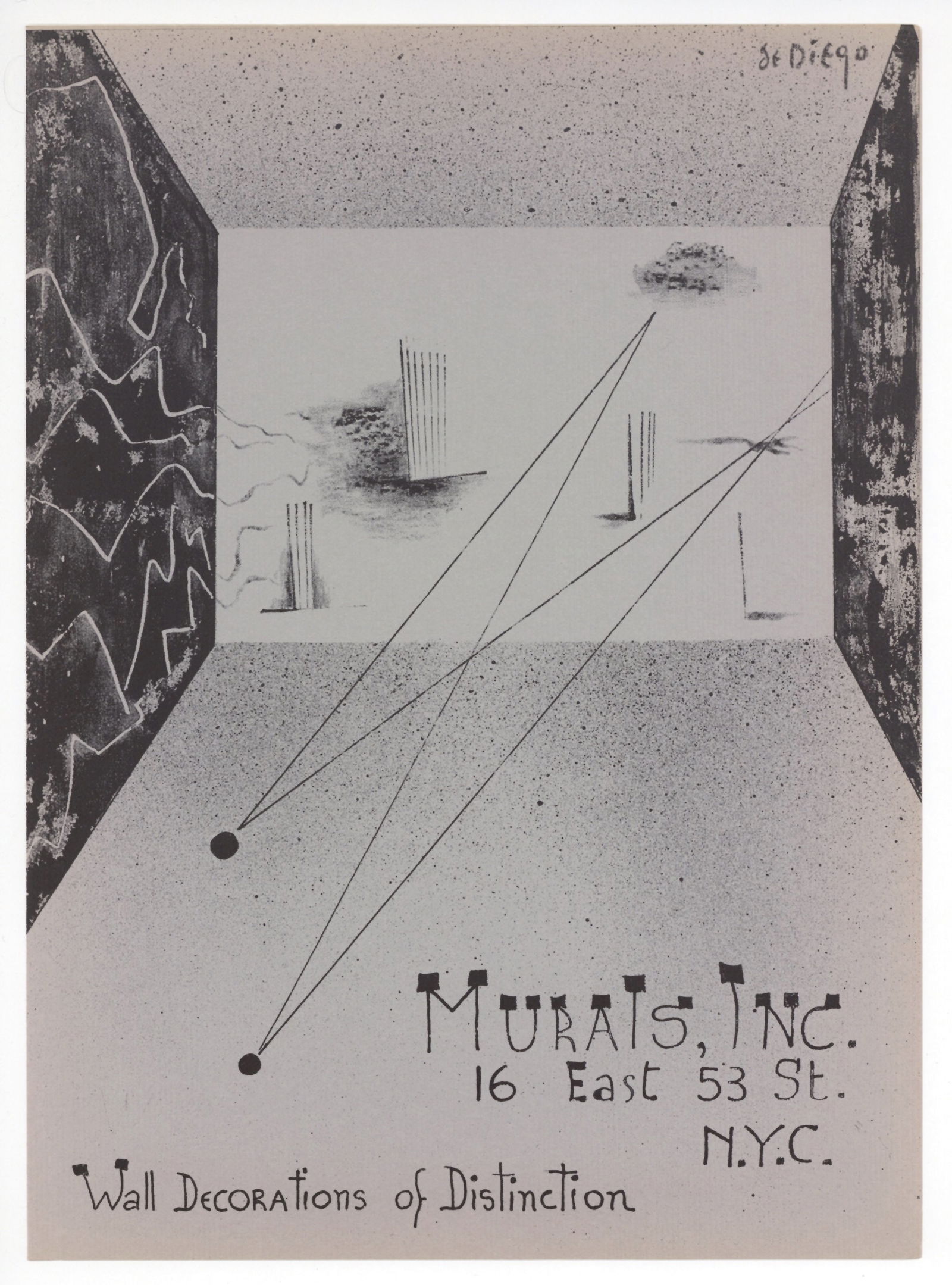 Julio de Diego original lithograph, 1954 (1 of 1)