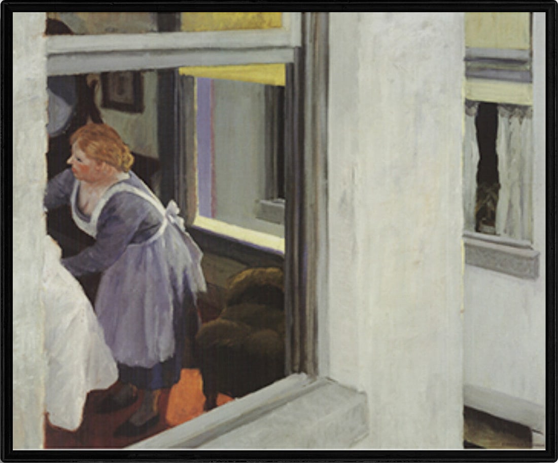 Apartment Houses: Title:Apartment Houses Artist:Edward Hopper Description:Apartment Houses by Edward Hopper, 2010 Unsigned Offset Lithograph. Paper size is 13.75 x 17 inches, with an image size of 13.75 x 17 inches. Th