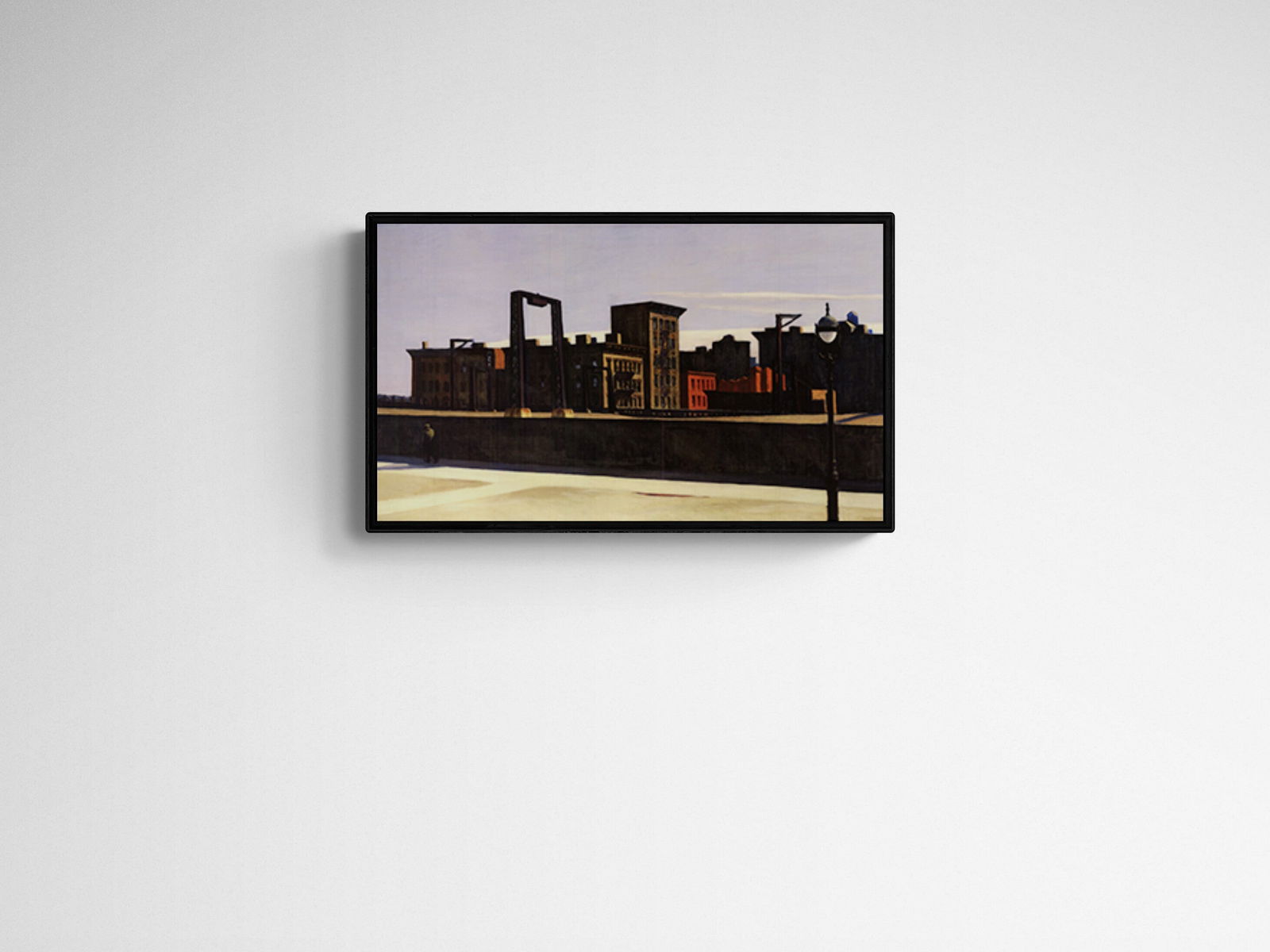 Manhattan Bridge Loop: Title:Manhattan Bridge Loop Artist:Edward Hopper Description:Manhattan Bridge Loop by Edward Hopper, 2010 Unsigned Offset Lithograph. Paper size is 10 x 17 inches, with an image size of 10 x 17 inches