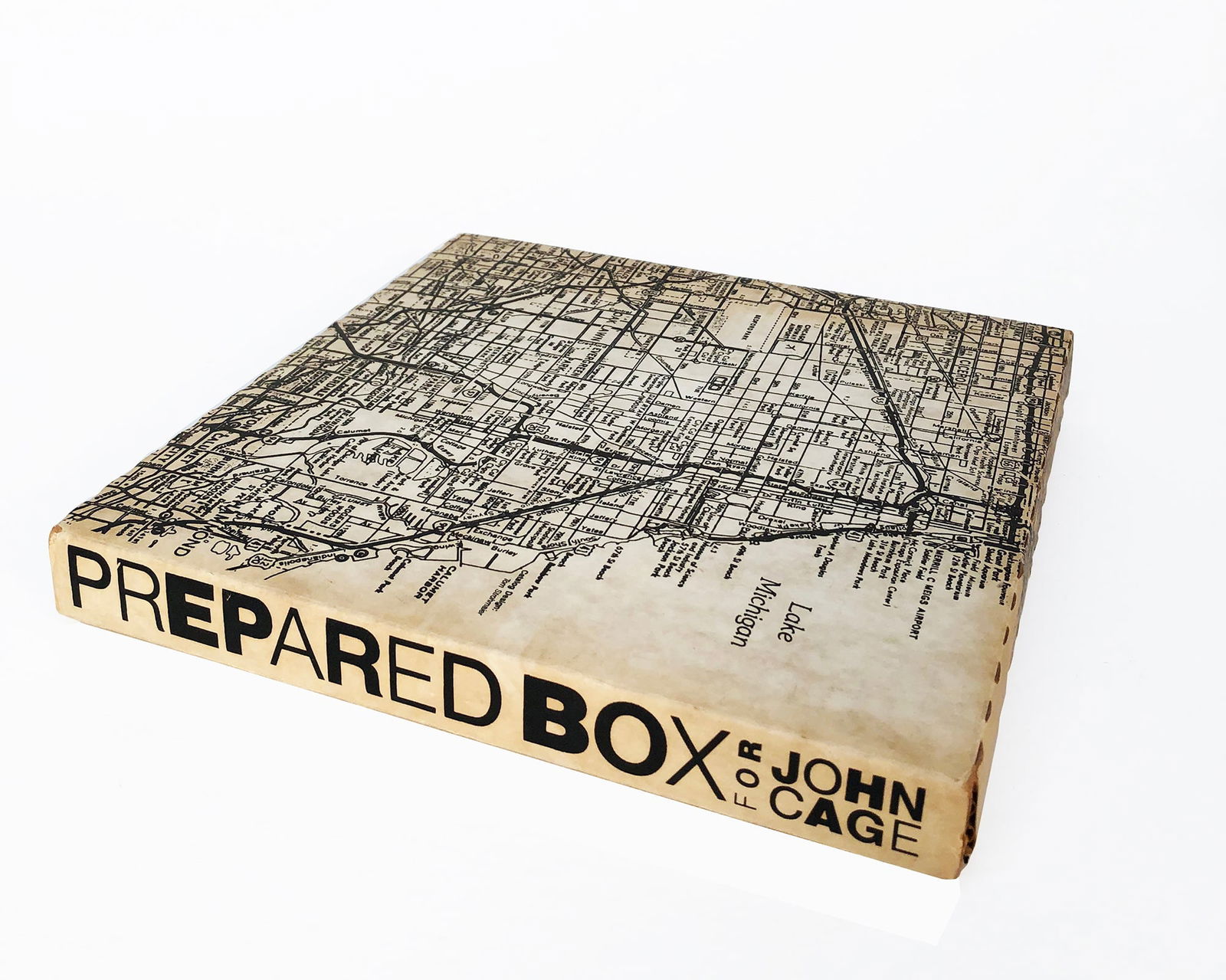 Prepared Box for John Cage: Title:Prepared Box for John Cage Artist:Allan Kaprow Description:Prepared Box for John Cage by Allan Kaprow, 1987 Unsigned Book. Paper size is 8.75 x 8.5 inches, with an image size of 8.75 x 8.5 inche