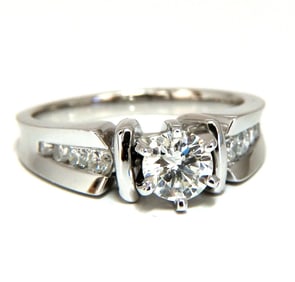 .87ct Natural Round Diamond Engagement Ring 14 Karat