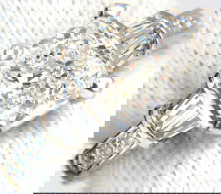 GIA certified 2.00ct. Cushion cut diamond ring G/VVS-2 platinum classic +