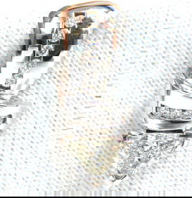 1.43CT TRILLIANT NATURAL DIAMONDS PENDANT / ENHANCER SLIDE OMEGA NECKLACE+