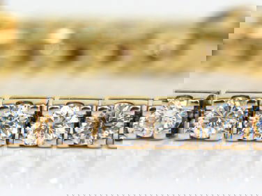 6.00CT CLASSIC DIAMOND TENNIS BRACELET G/VS 14KT +